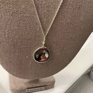 Stella & Dot Silver coin necklace